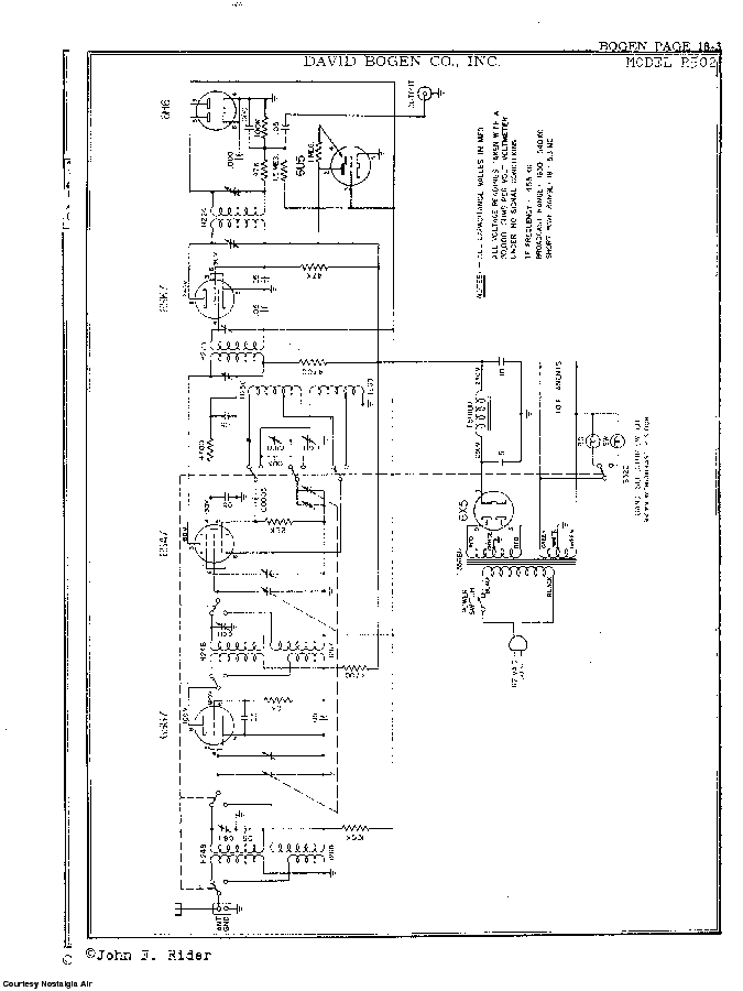 DAVID BOGEN CO.INC. R502 SCH Service Manual download, schematics ...