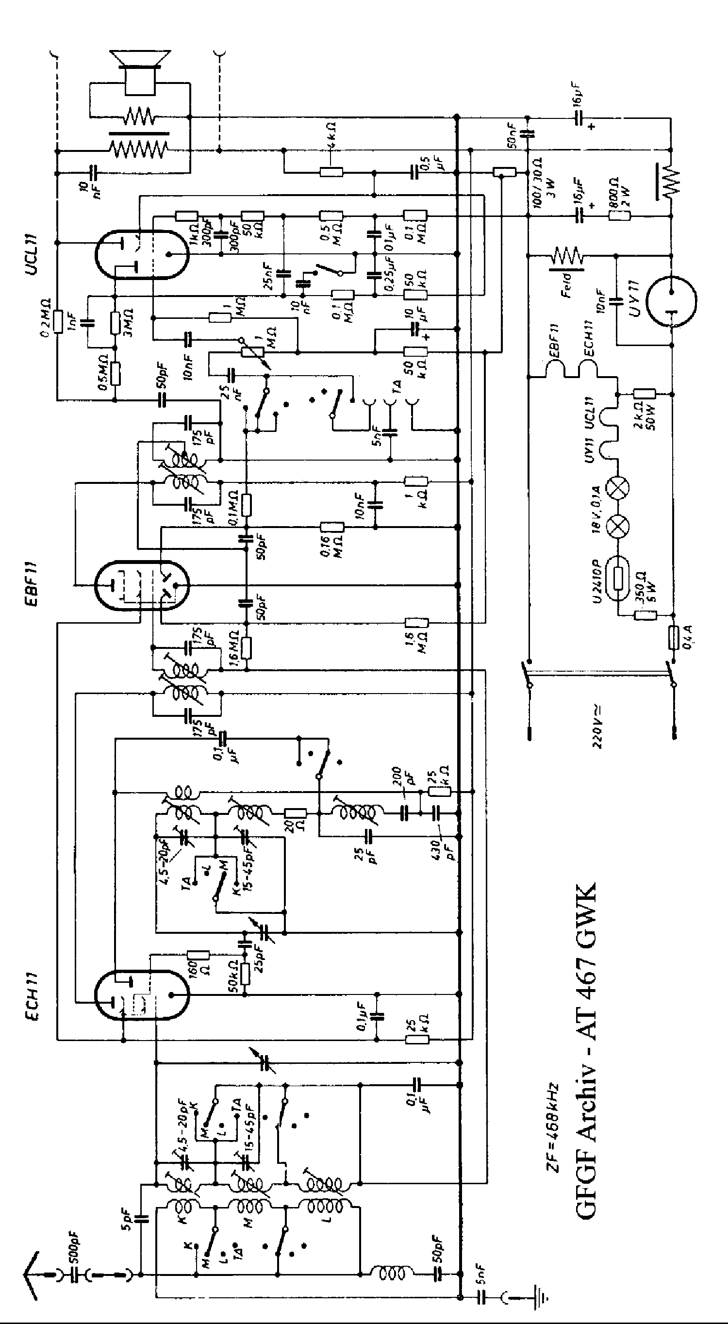 EAW AT467GWK RADIO SCH Service Manual download, schematics, eeprom ...