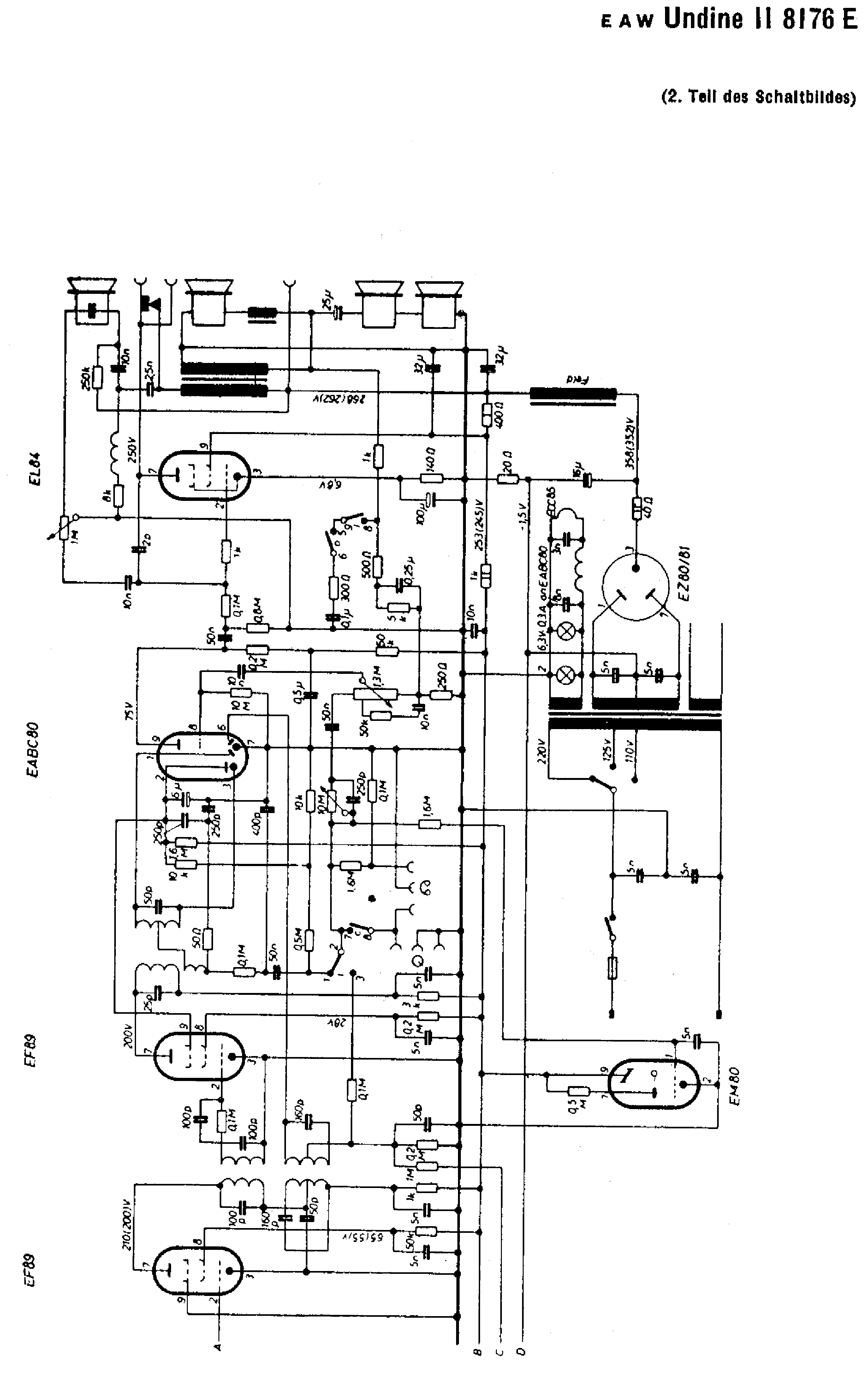 EAW UNDINEII 8176E RADIO SCH Service Manual download, schematics ...