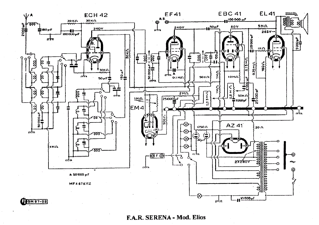 FAR SERENA ELIOS RADIO RECEIVER SCH Service Manual download, schematics ...