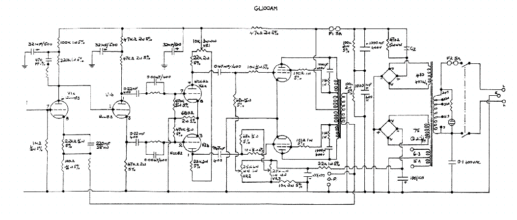 GRANT G-60-AMS MONO TUBE AMP 2000 SCH Service Manual download ...