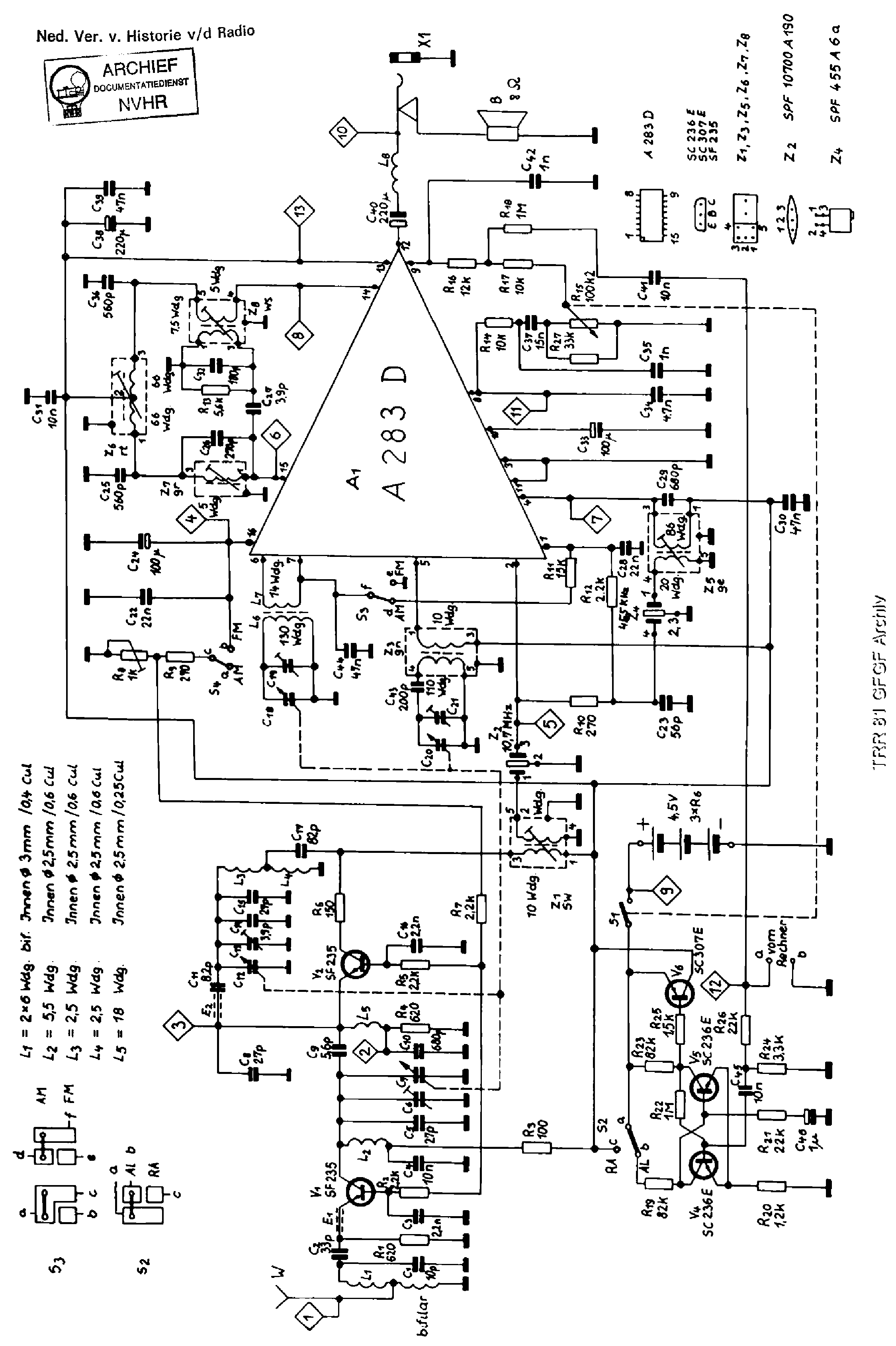 HFO-FRANKFURT TRR81 4,5V POCKET-CALCULATOR DIGIT-CLOCK RECEIVER SCH service manual (2nd page)