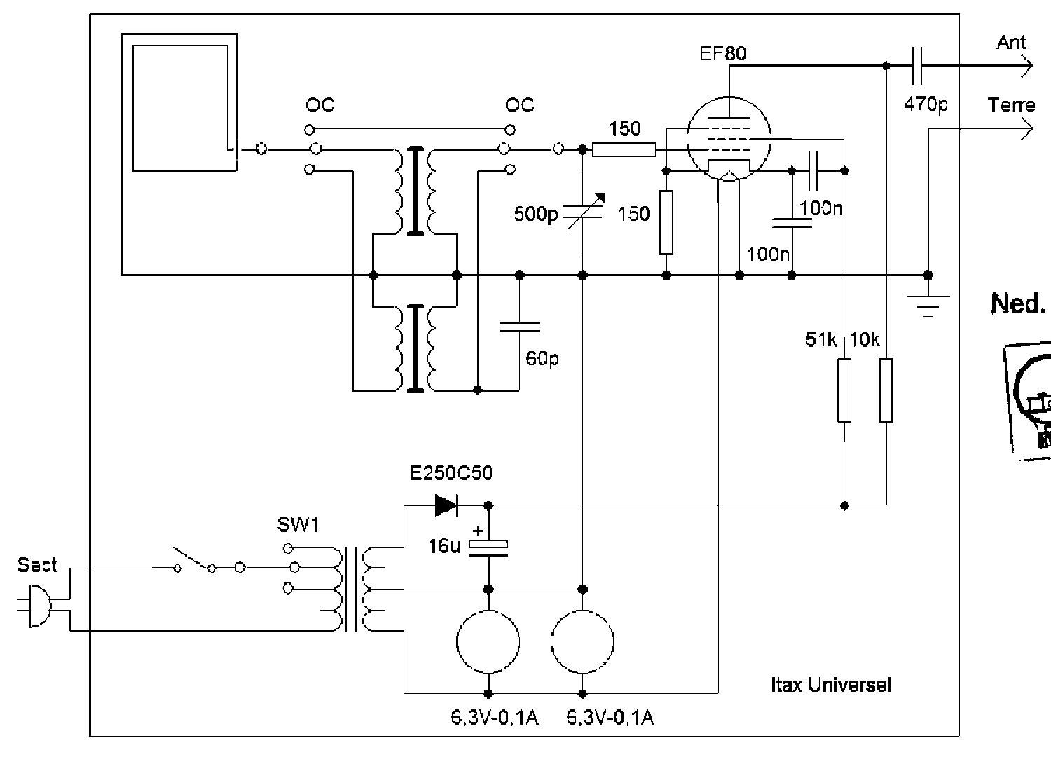 ITAX UNIVERSEL-ALTERNATIF RF-TUNED PREAMPLIFIER SCH Service Manual ...