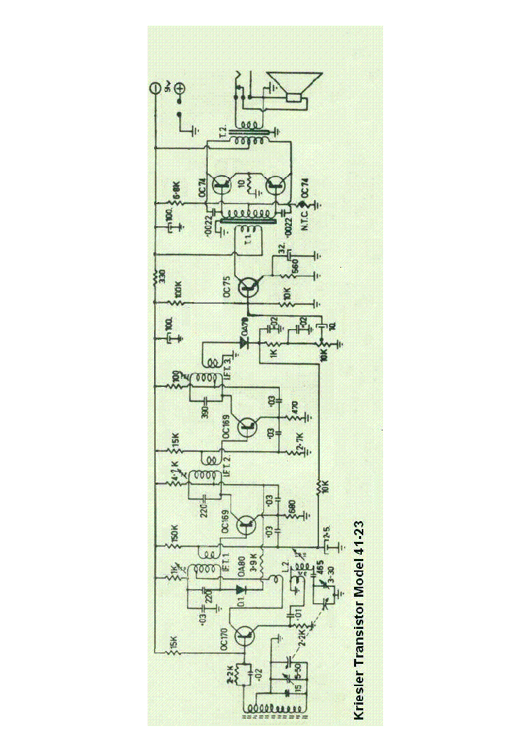 KRIESLER MODELO 4123 PORTABLE RADIO SCH service manual
