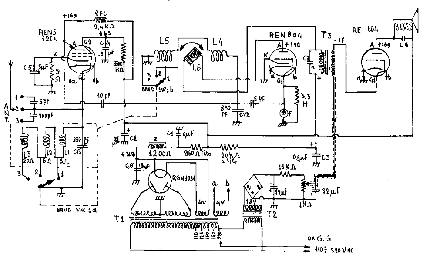 RAMAZZOTTI RD30 AC RECEIVER SCH service manual