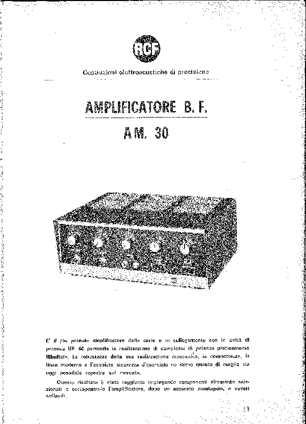 RCF AM30 service manual