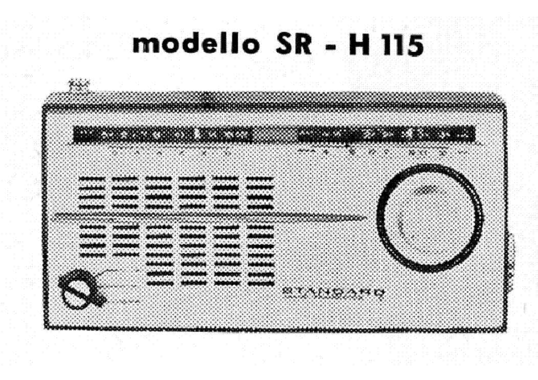 STANDARD SR-H115 AM RADIO RECEIVER SCH service manual