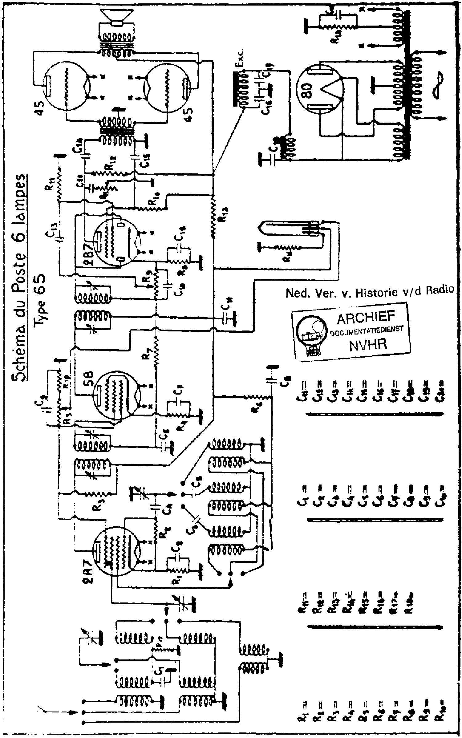 VEUVEMARTIN 65 AC RECEIVER SCH Service Manual download, schematics ...