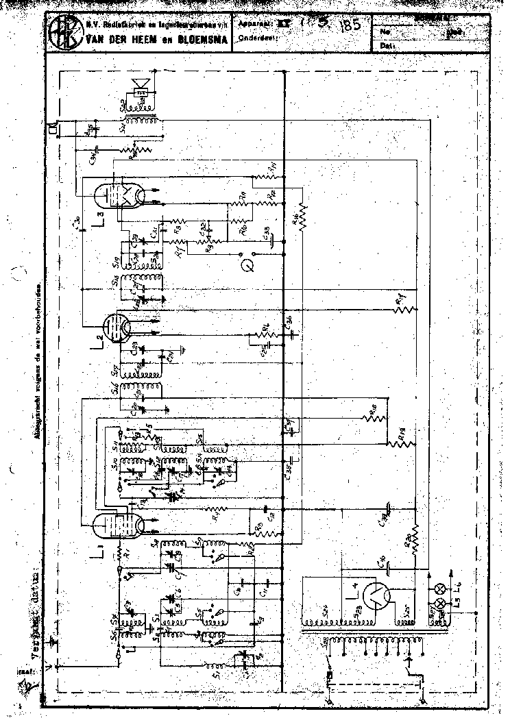 ERRES KY185 RADIO 1939 SM service manual