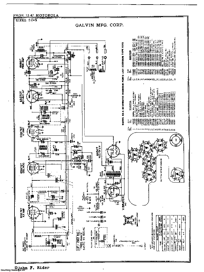 GALVIN MFG.CO. 52-S Service Manual download, schematics, eeprom, repair ...