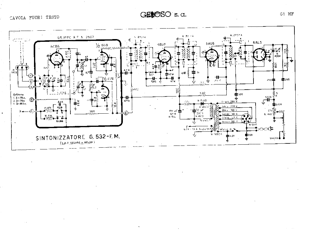 GELOSO 532 service manual