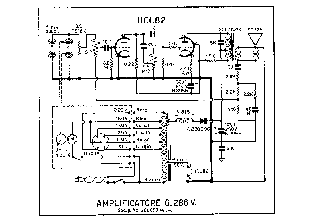 GELOSO G286V FONOVALIGIA TURNTABLE SCH service manual