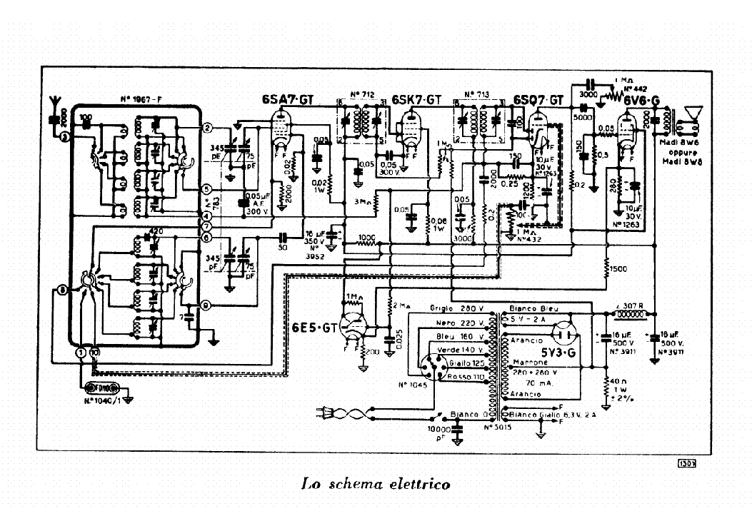 GELOSO G504 AM RADIO RECEIVER SCH service manual