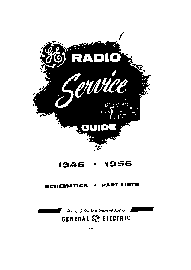 GE MODEL 412F 414F 415F 416F RECEIVER SCH service manual (1st page)