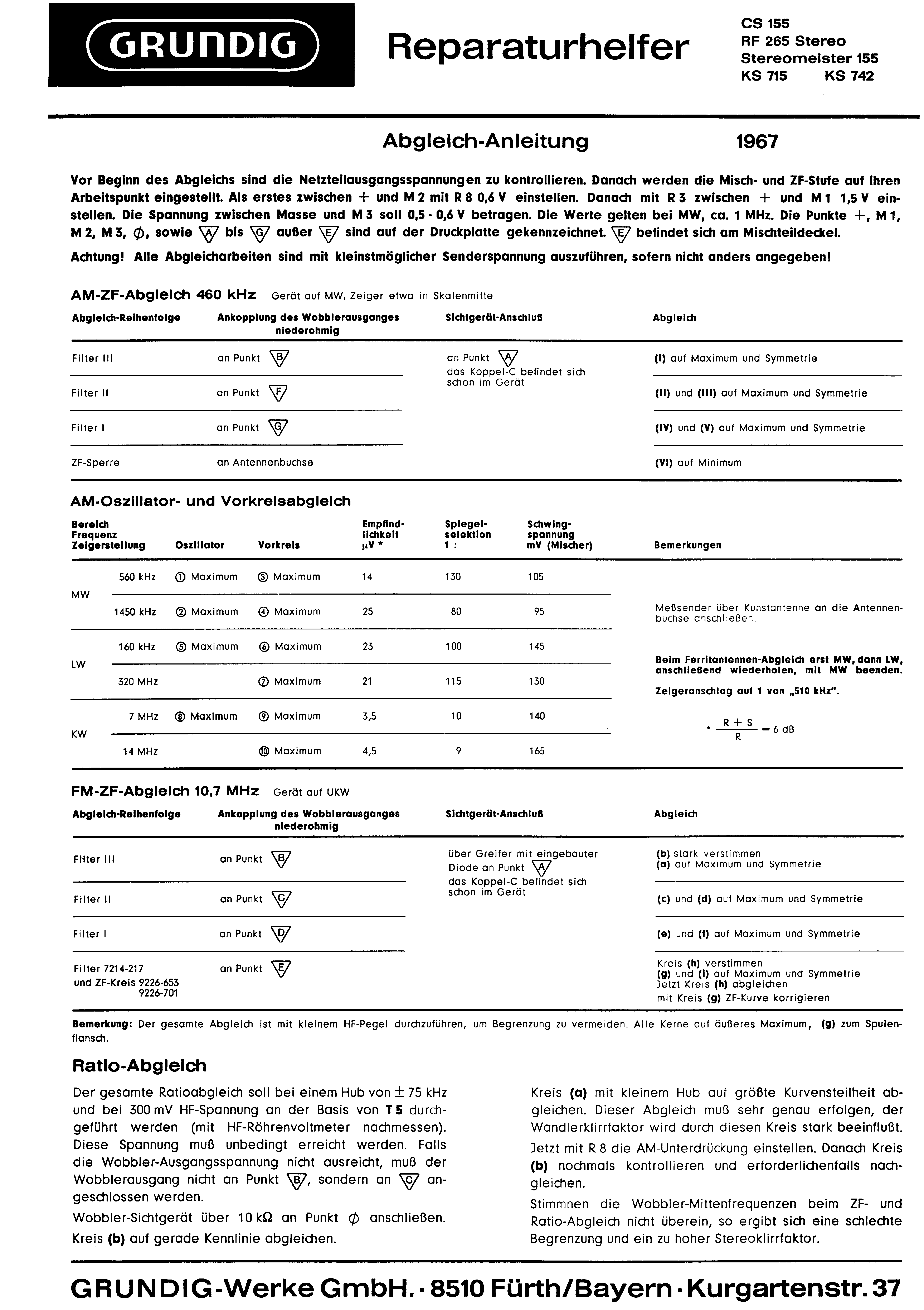 Grundig Cs 155 Sm Service Manual Download, Schematics, Eeprom, Repair 