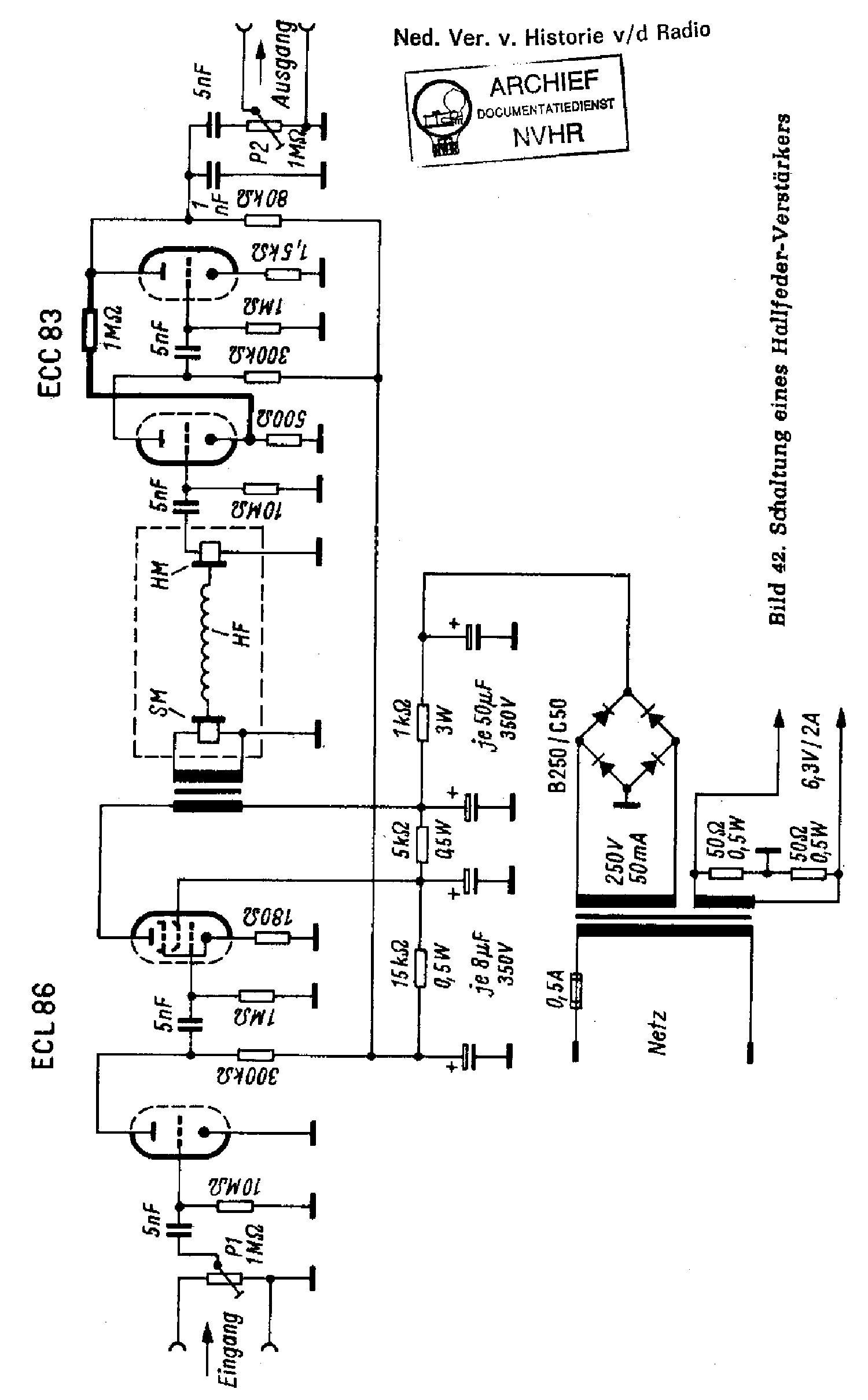 GRUNDIG PHONOMASCOPE HALLSPRING AMPLIFIER SCH service manual