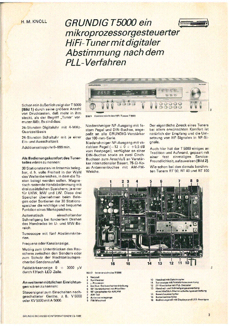 GRUNDIG T 5000 GTI 1979 FULL service manual