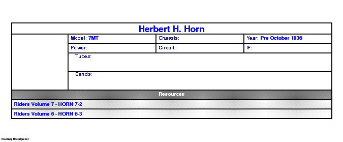 HERBERT H. HORN 5MTD 7MT SCH service manual