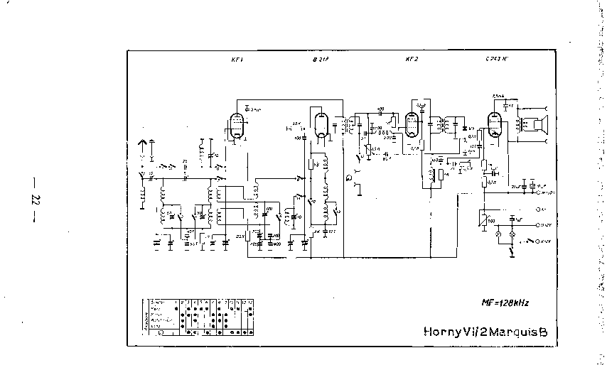 HORNY VI-II MARQUIS B RADIO SCH service manual