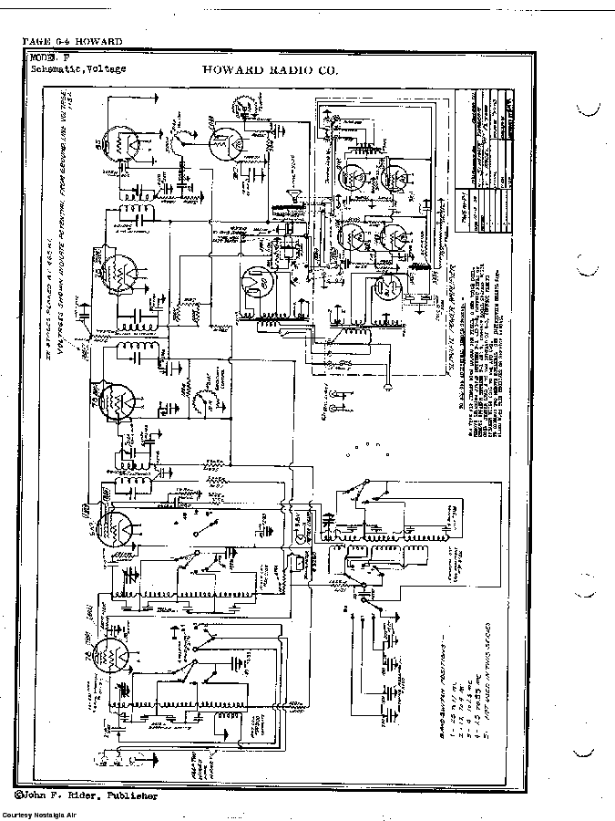 HOWARD RADIO CO. F SCH Service Manual download, schematics, eeprom ...