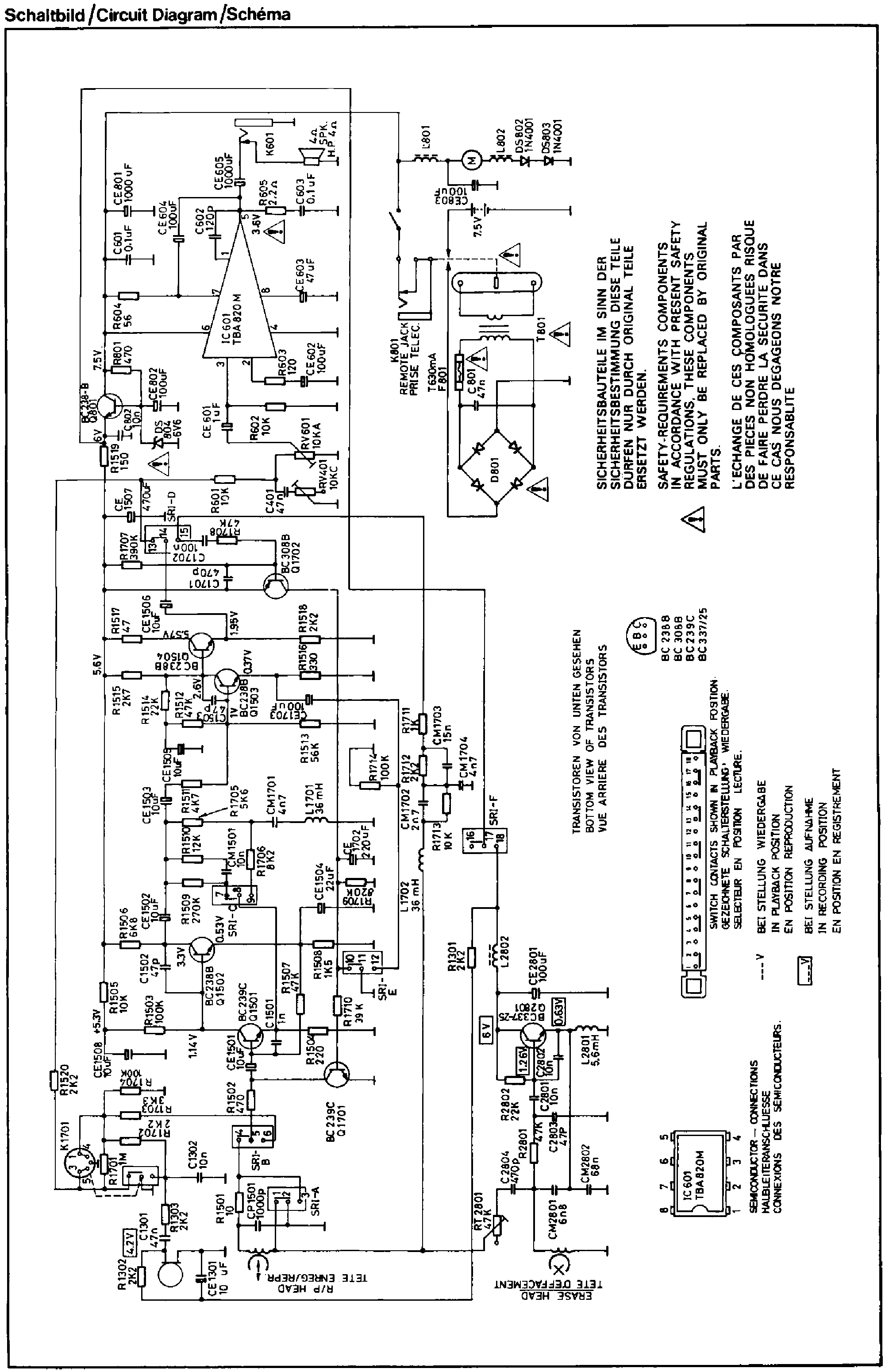 ITT SL520 SCH Service Manual download, schematics, eeprom, repair info ...