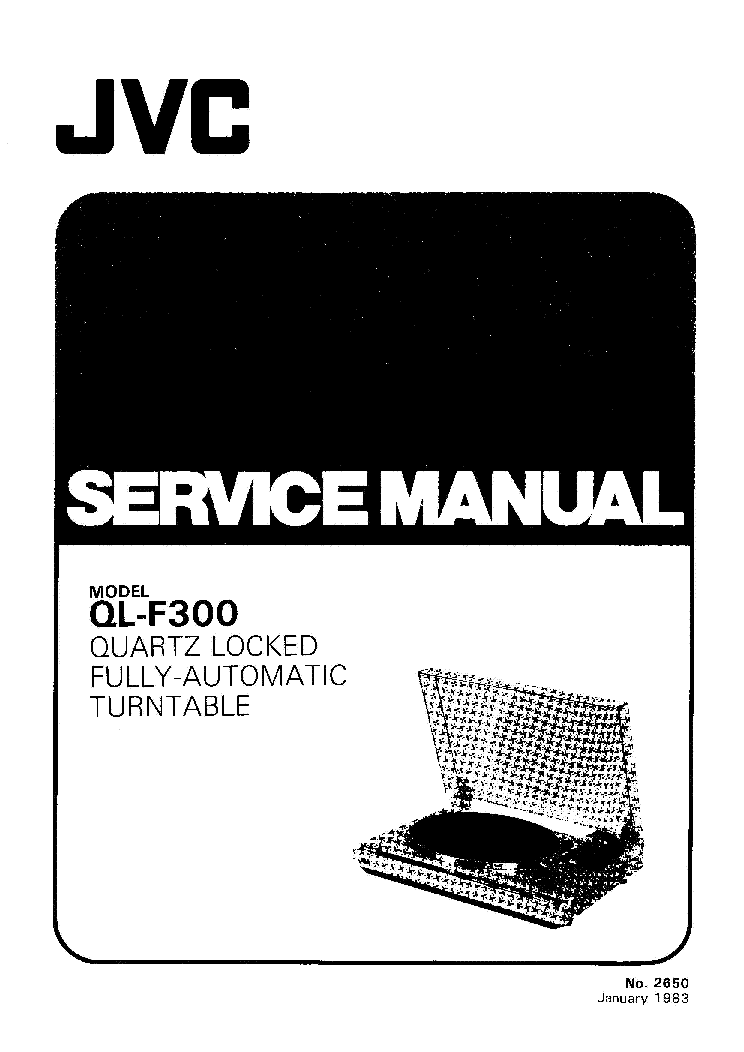 JVC QL-F300 SERVICE MANUAL service manual (1st page)