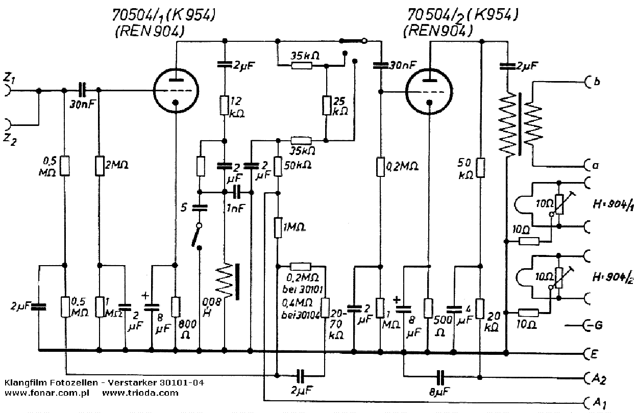 KLANGFILM 30101 04 service manual