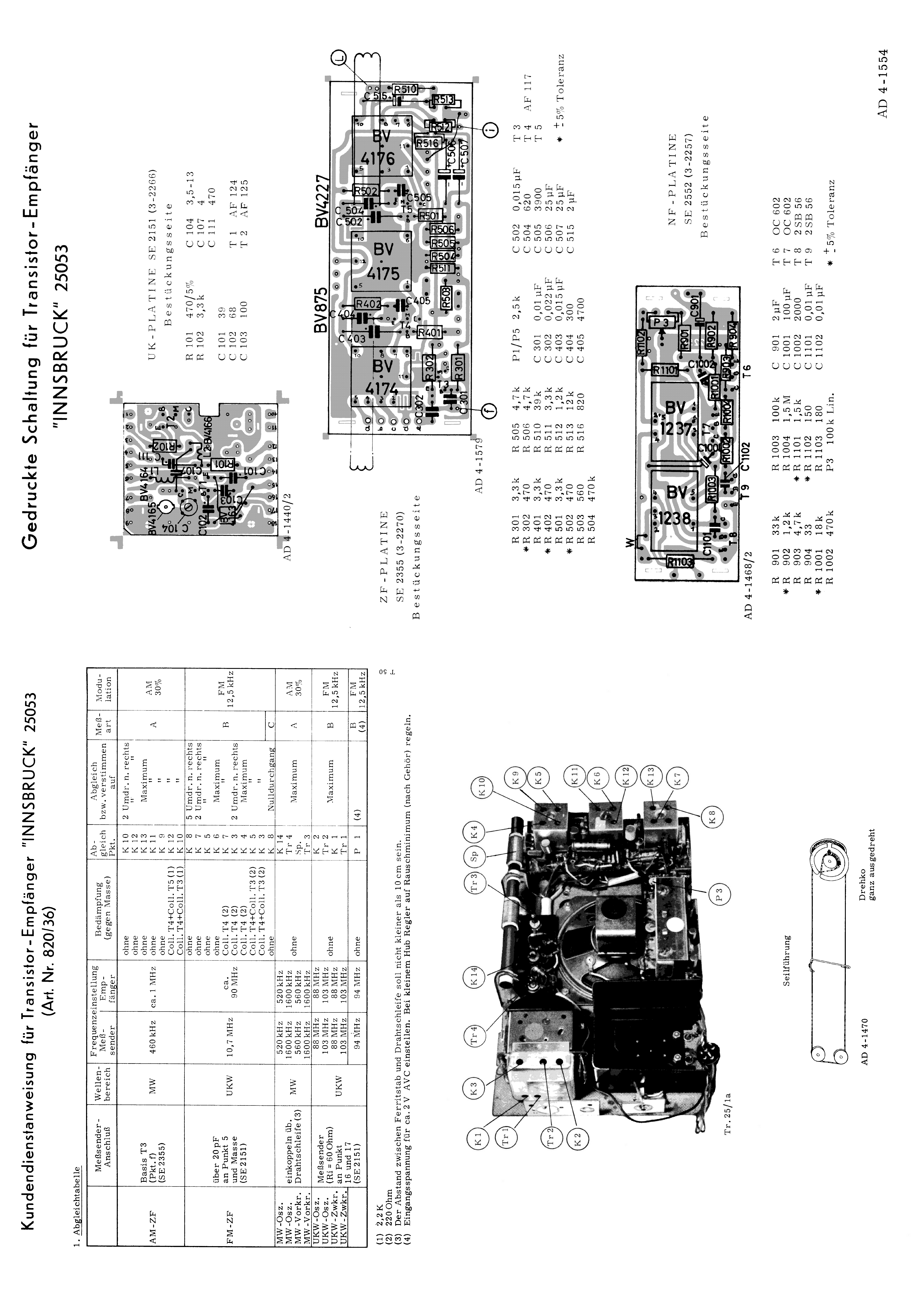KOERTING TRANSISTOR-EMPFAENGER INNSBRUCK 25053 SM service manual