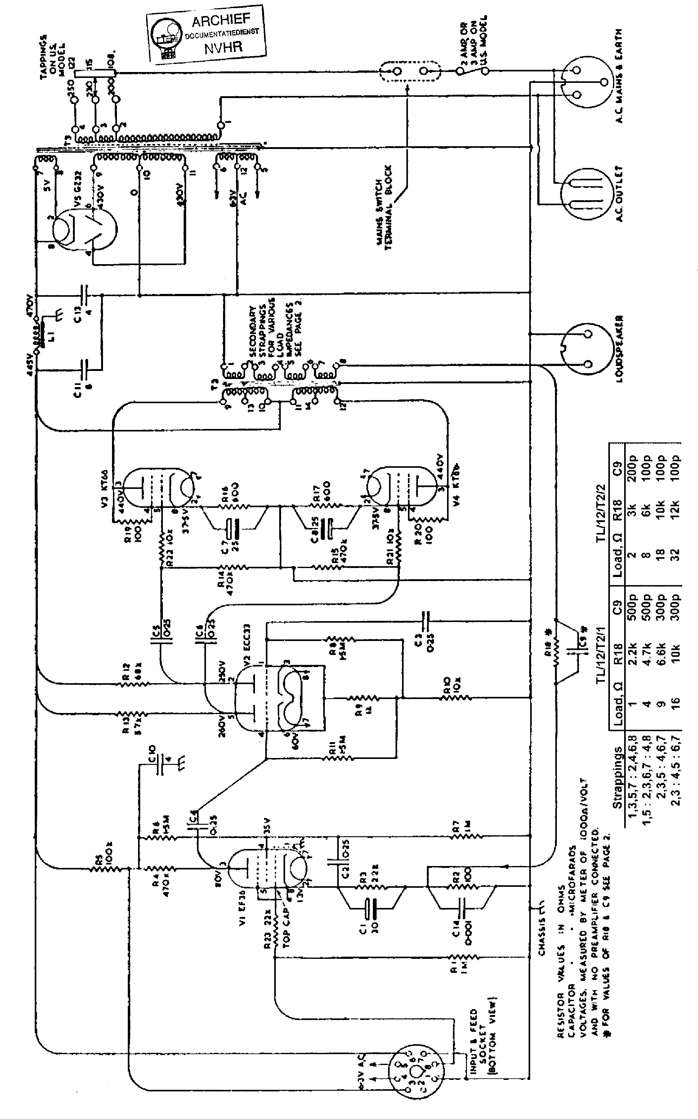 LEAK TL12 2XKT66 AUDIO PA SCH service manual