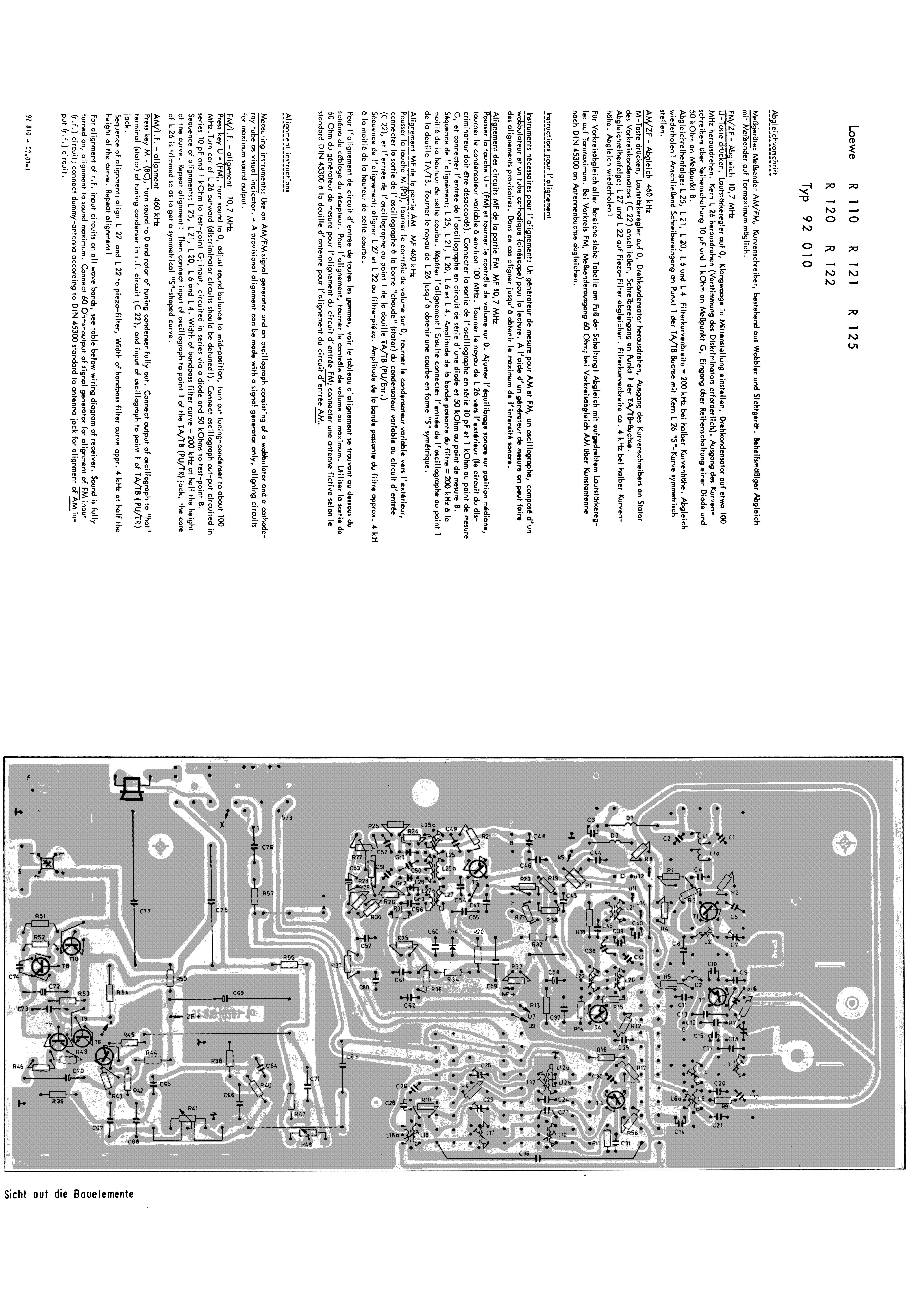 LOEWE R 110 R 120 R 125 SM service manual (1st page)