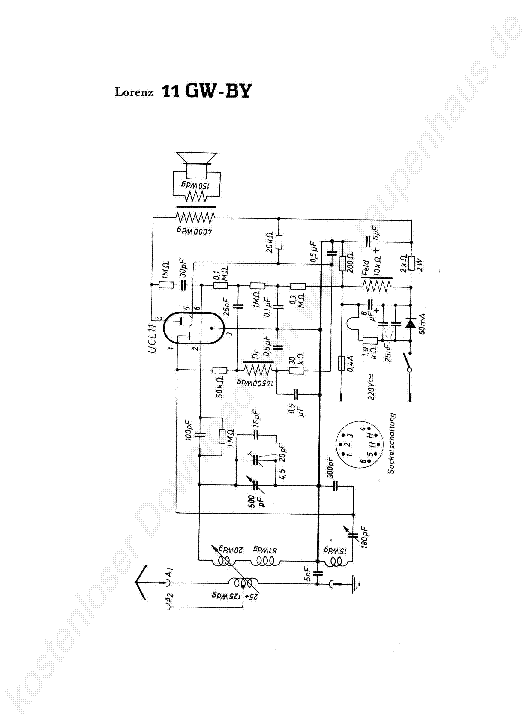 LORENZ 11 GW-BY service manual
