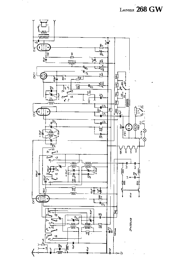 LORENZ 268GW RECEIVER SCH service manual