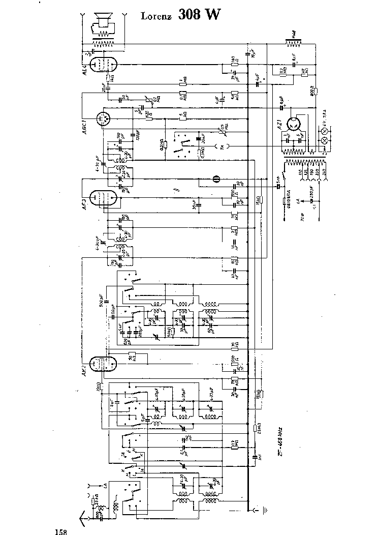 LORENZ 308W  RECEIVER SCH service manual
