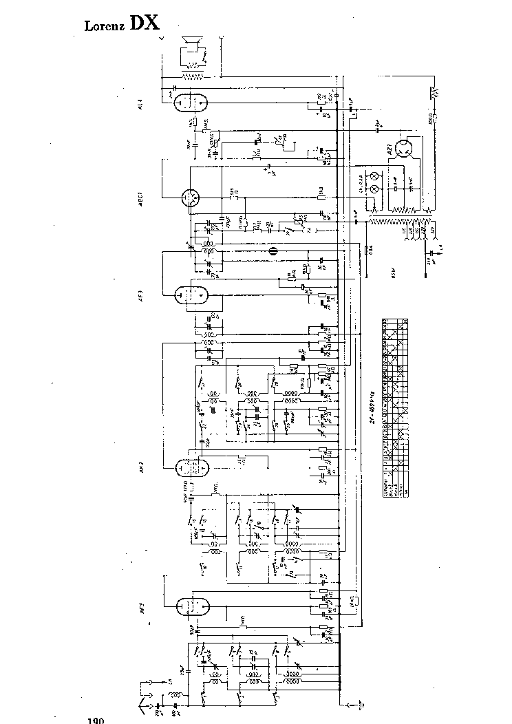 LORENZ DX RECEIVER SCH service manual