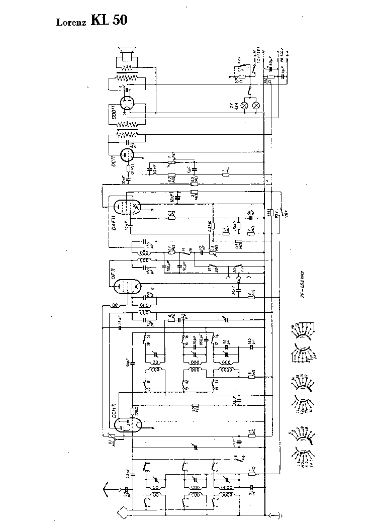 LORENZ KL50 RECEIVER SCH service manual