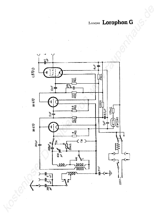LORENZ LOROPHON G service manual