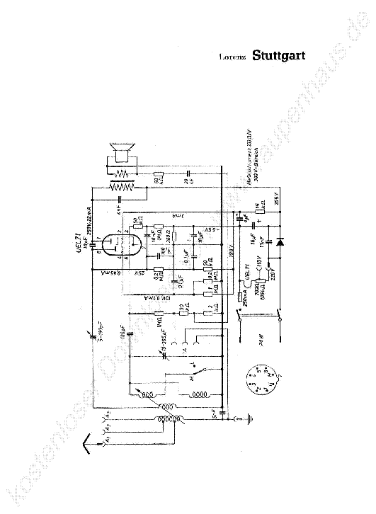 LORENZ STUTTGART service manual
