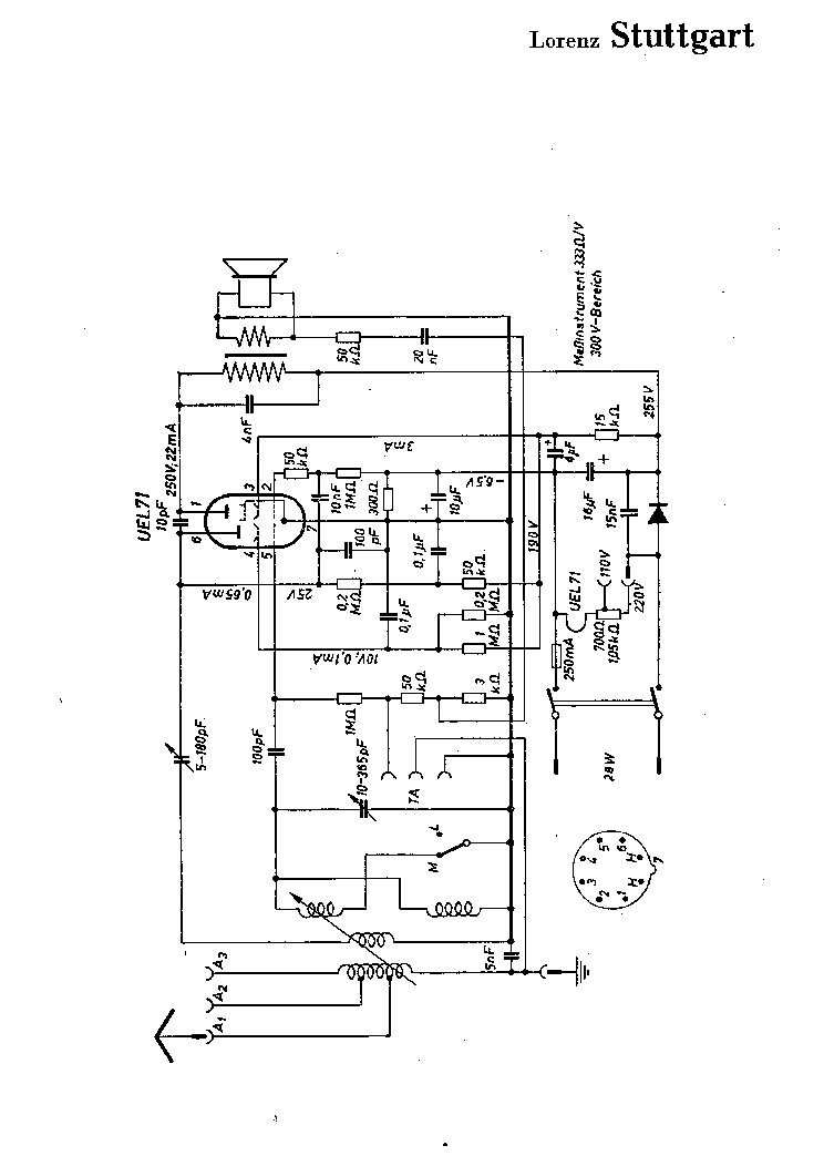 LORENZ STUTTGART RECEIVER SCH service manual