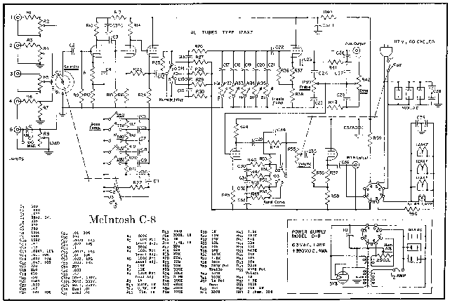 MCINTOSH C8 SCH EARLY SCH Service Manual download, schematics, eeprom ...