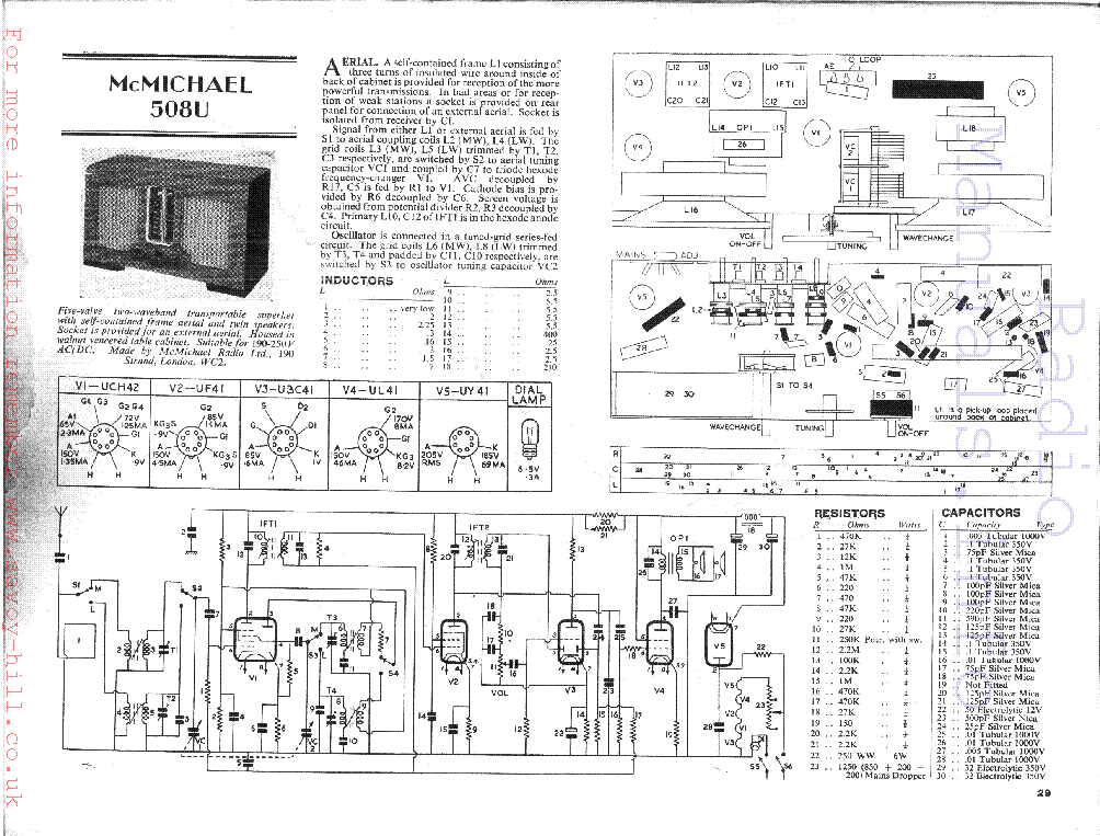 MCMICHAEL 508U service manual