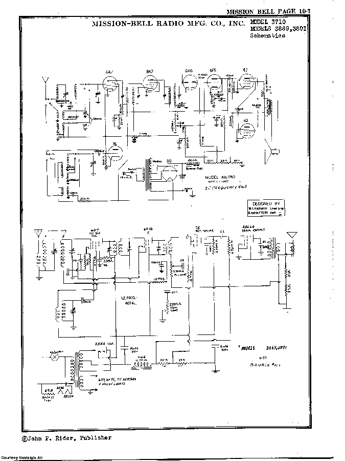 MISSION BELL RADIO 3710 SCH Service Manual download, schematics, eeprom ...