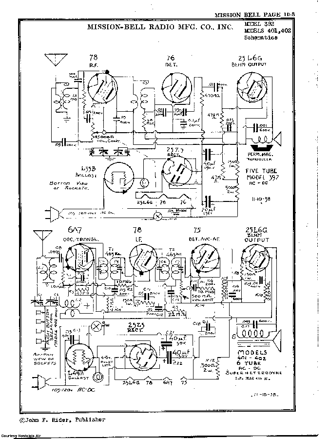 MISSION BELL RADIO 392 SCH Service Manual download, schematics, eeprom ...