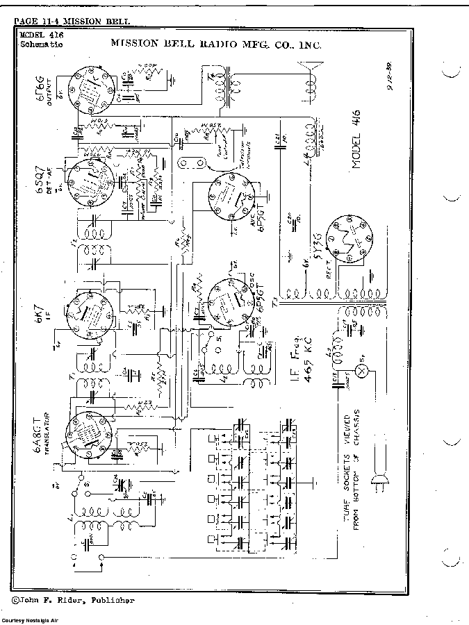 MISSION BELL RADIO 416 SCH Service Manual download, schematics, eeprom ...