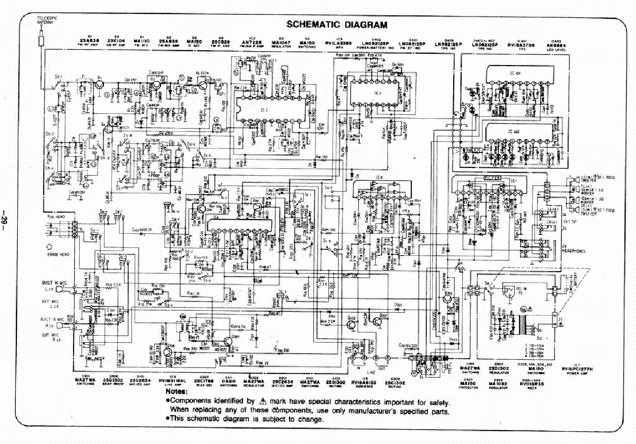 NATIONAL RX-F15F SCH Service Manual download, schematics, eeprom