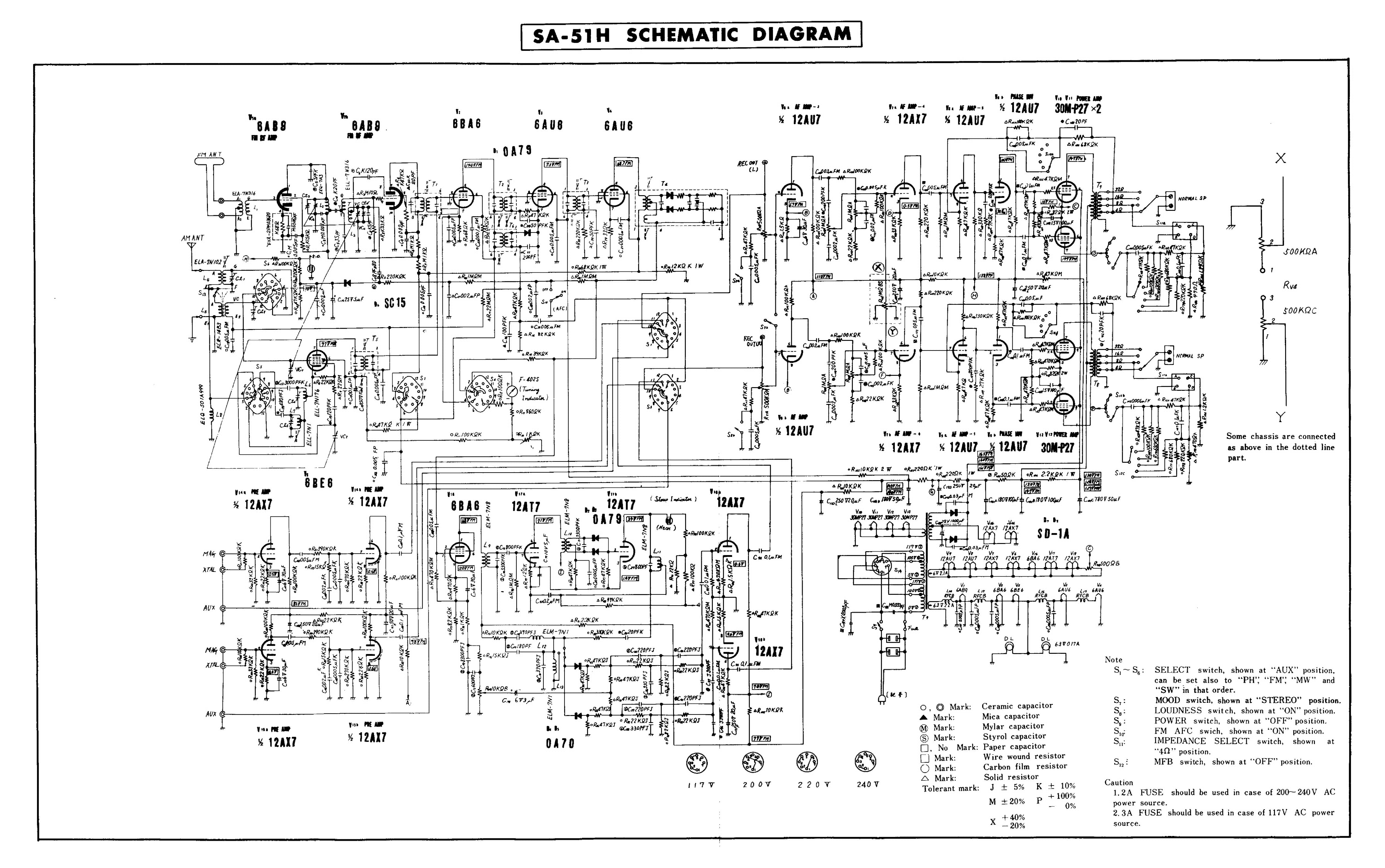NATIONAL SA-51H SCH service manual