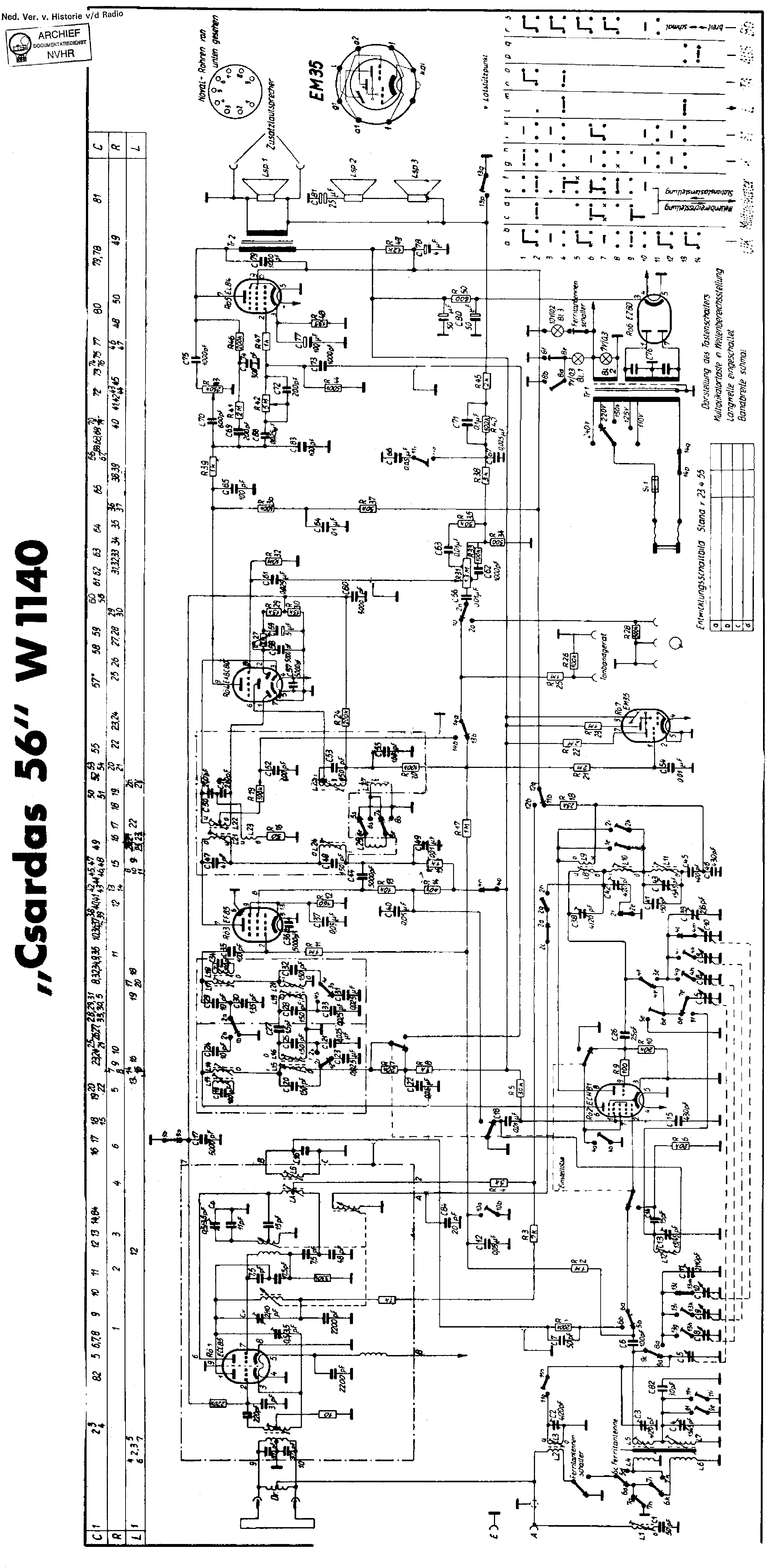 NORA W1140 AM-FM RECEIVER SCH Service Manual download, schematics ...