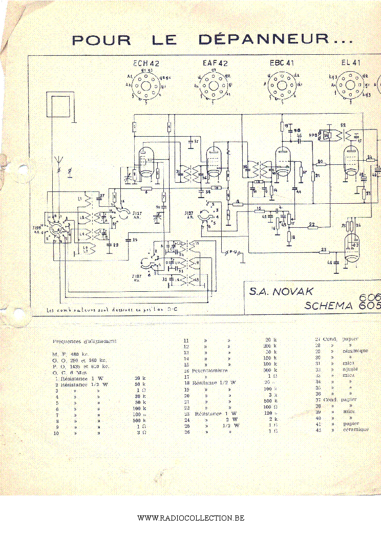NOVAK 606 607 608 605A SCH service manual