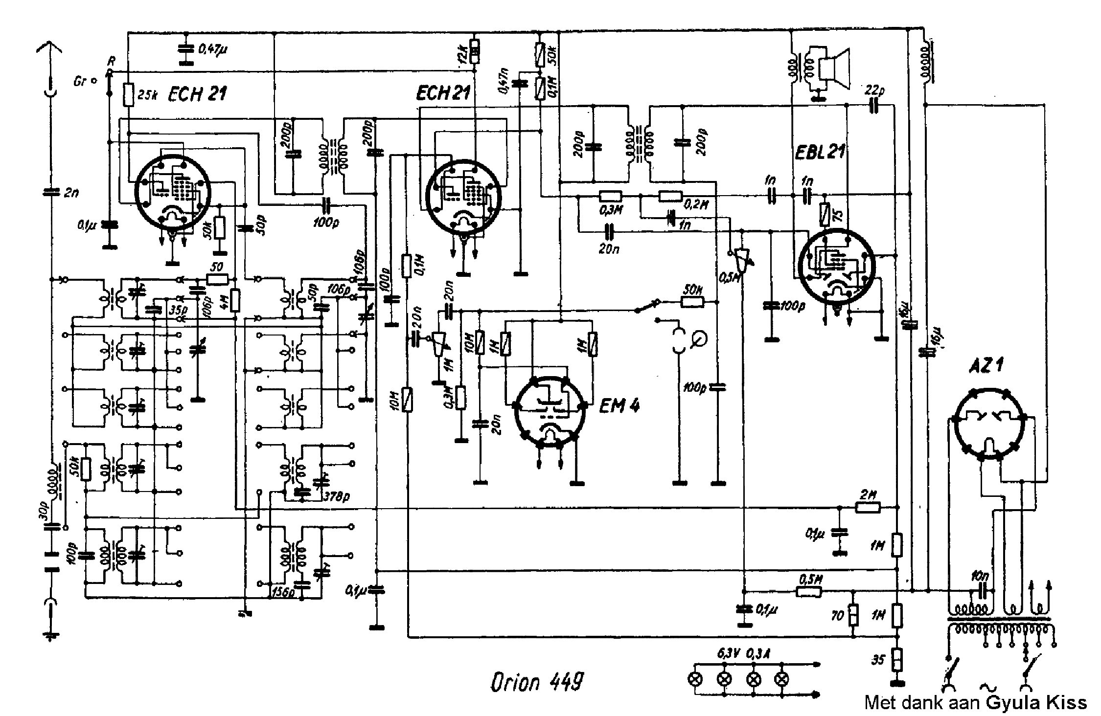 ORION 449 RADIO SCH Service Manual download, schematics, eeprom, repair ...