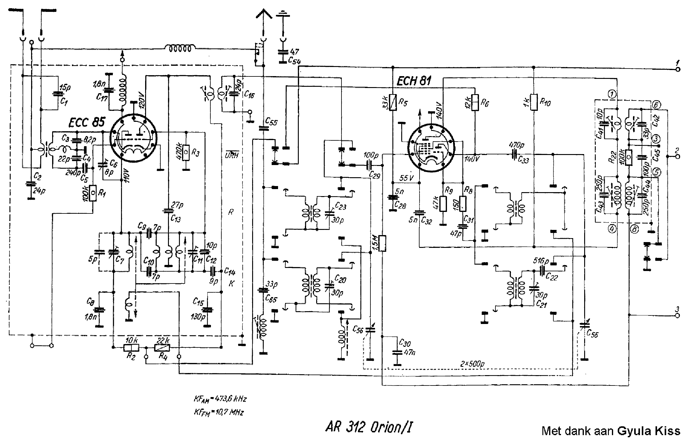 ORION AR312 RADIO SCH Service Manual download, schematics, eeprom ...