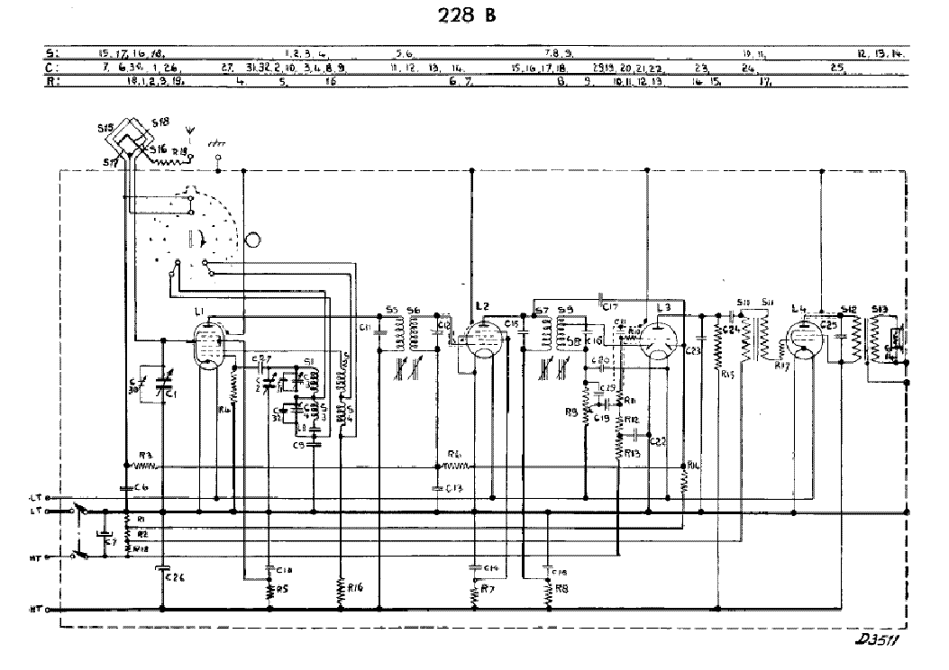 PHILIPS 228B AM RADIO RECEIVER SCH service manual